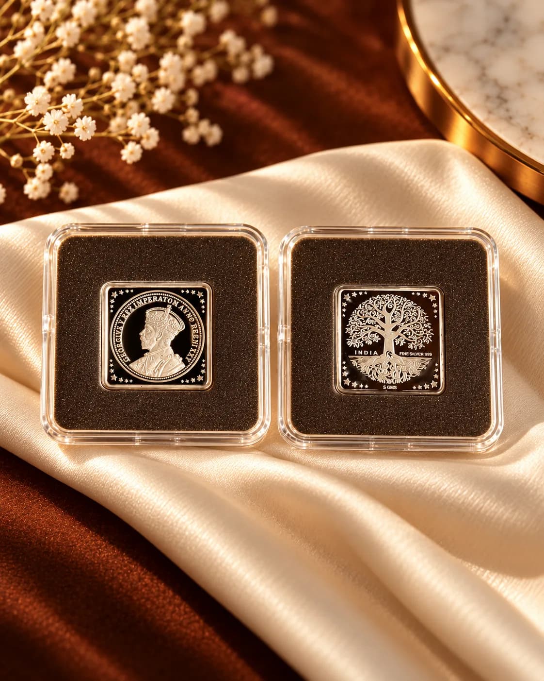 Verrah Silver Heritage Coin - George V & Banyan Tree India Edition